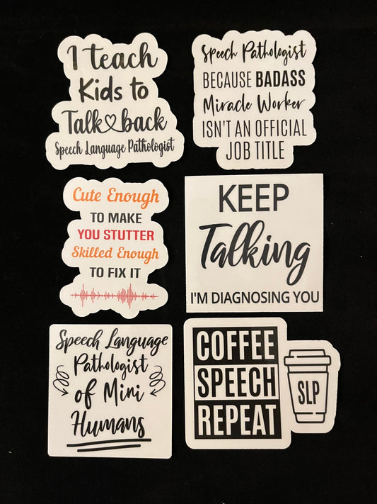 Speech Language Pathologist Sticker Pack