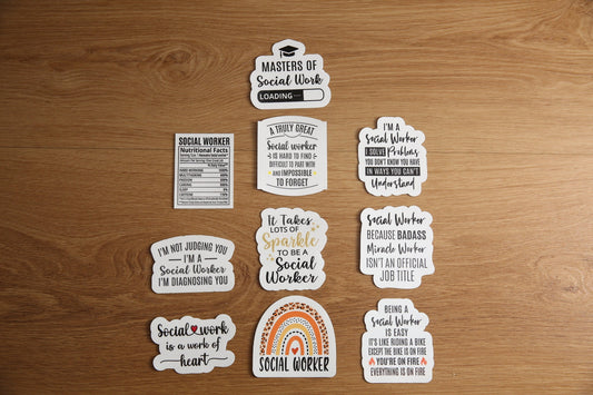 Social Worker Sticker Pack 1